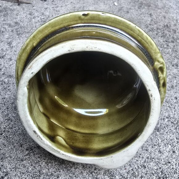 Vintage Georges Briard Pfaltzgraff Green Coffee Pot Carafe w/ Lid 13"x9"x6.5" - Picture 5 of 7